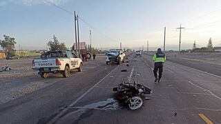 Arequipa: Dos muertos en choque de moto con camioneta