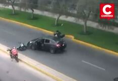 Conductor embistió a ladrones que minutos antes intentaron asaltarlo en Surco