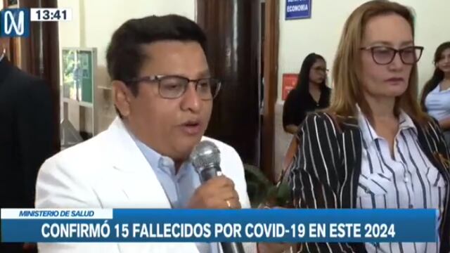 Ministro de Salud, César Vásquez, informa que 15 personas han fallecido por COVID-19 en lo que va del 2024