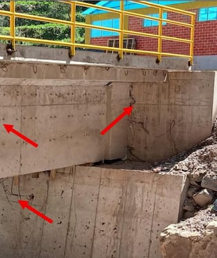 Ejecución del puente en el distrito de Toro, La Unión. Foto: Contraloría.