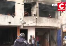 Incendio de grandes proporciones consume taller de carpintería en Villa El Salvador