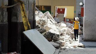 ​Colapsa salón en Centro Histórico de Arequipa (FOTOS)