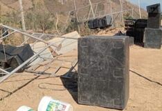 Piura: Torres aéreas se caen por los fuertes vientos en Huancabamba