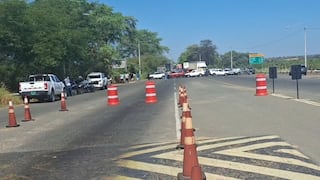 Piura: Transportistas bloquean carretera en Sullana