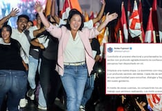 Keiko Fujimori se pronuncia tras ser proclamada presidenta electa del Perú: “Empieza una nueva etapa”