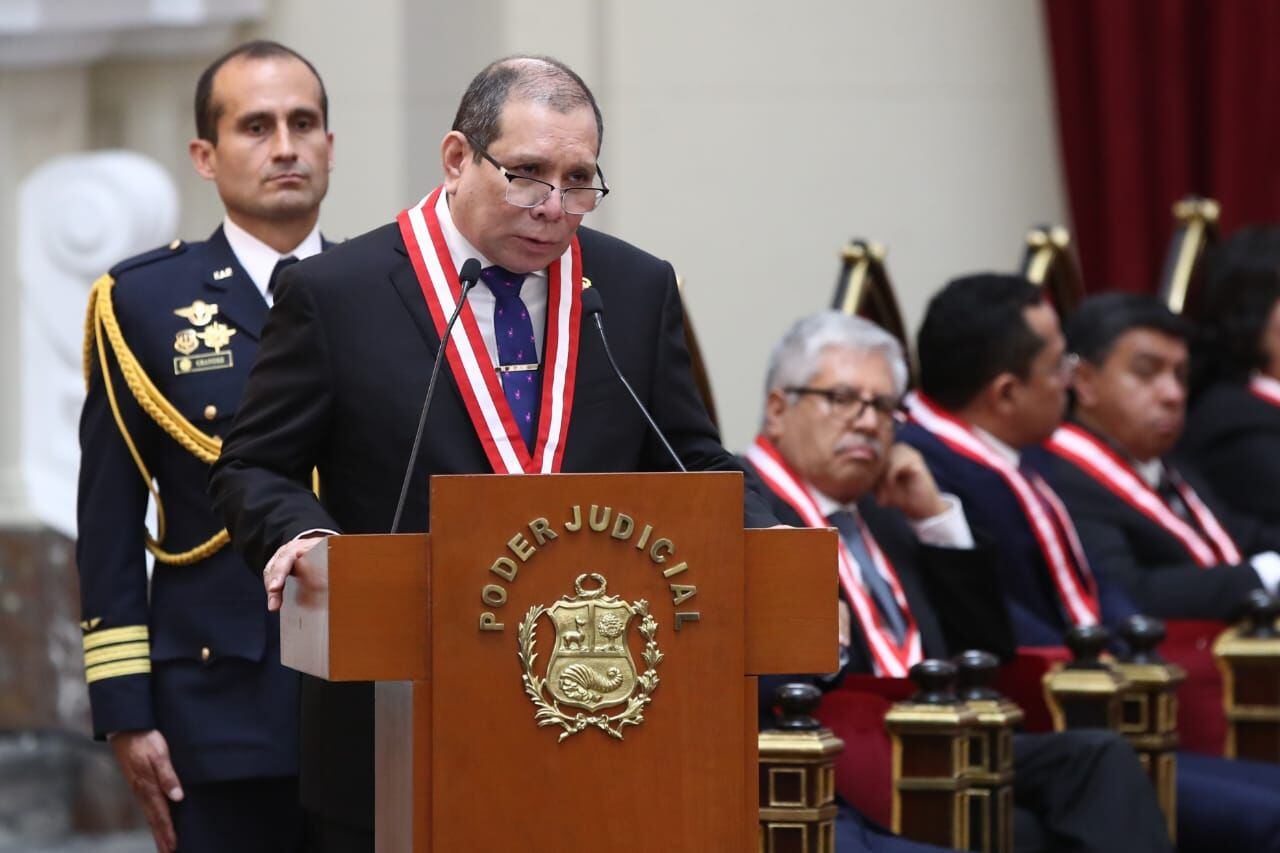 Javier Arévalo, presidente del Poder Judicial. Foto: GEC / Jorge Cerdán
