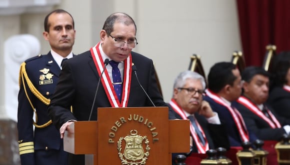 Javier Arévalo, presidente del Poder Judicial. Foto: GEC / Jorge Cerdán