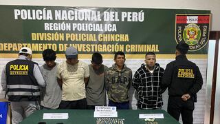 Policía desarticula banda criminal “Los Dealer de Chincha”