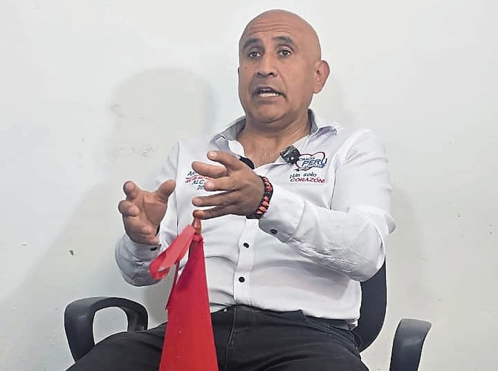 Candidato de Somos Perú a la alcaldía de José Luis Bustamante y Rivero, Kazán Ocampo. (Foto: Omar Cruz/@photo.gec)