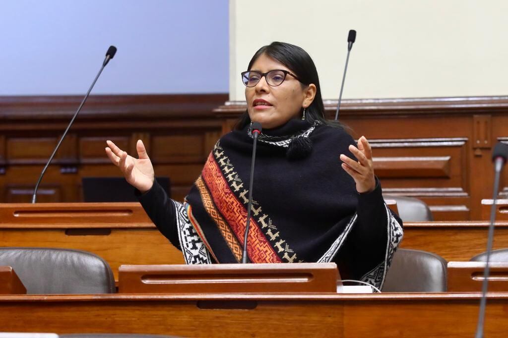 La congresista Margot Palacios no descartó recolectar firmas para presentar una moción de censura contra el ministro Raúl Pérez Reyes. (Foto: Congreso)