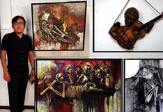 Artista Erickson Valencia expone sus obras “Reflejos del tiempo”