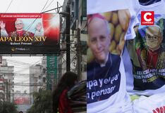 La imagen del papa León XIV inunda las calles de Lima