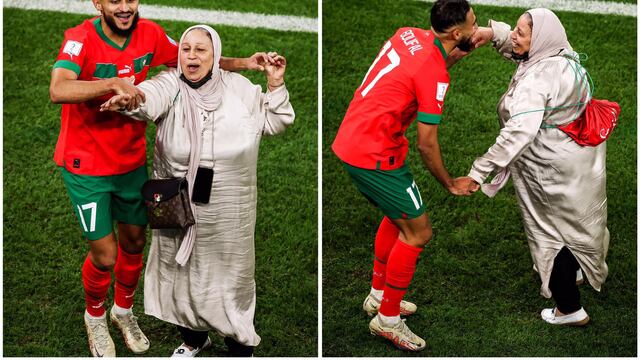 Boufal celebró la clasificación de Marruecos con un baile junto a su madre (VIDEO)