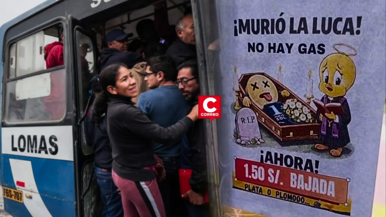 Crisis GNV: Conductores de buses desaparecen pasaje mínimo de S/1 por escasez de combustible. Composición: Diario Correo.