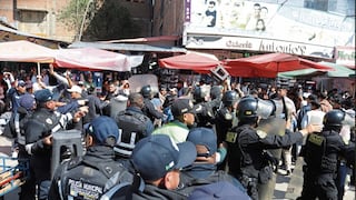 Huancayo: Con bronca y empujones comerciantes toman el jirón Cajamarca y feria es reubicada (Video)