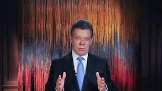 Juan Manuel Santos pide paz en Colombia para mejorar inversión social