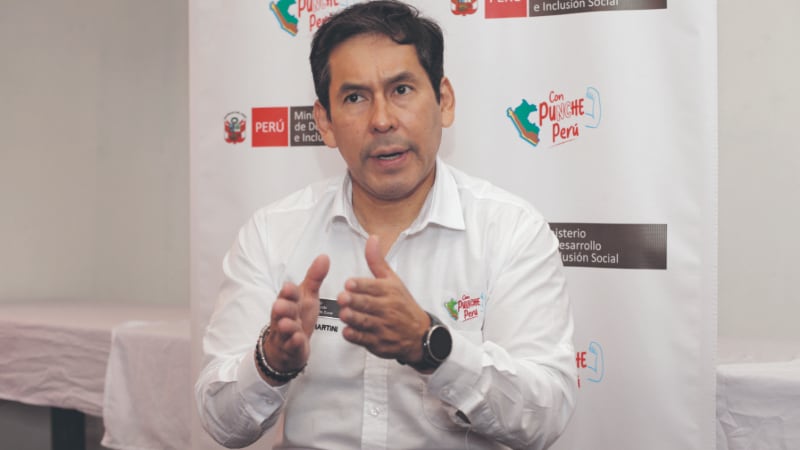 Julio Demartini, ministro de Desarrollo e Inclusión Social, es el único que se mantiene en el Gobierno de Dina Boluarte desde diciembre de 2022.