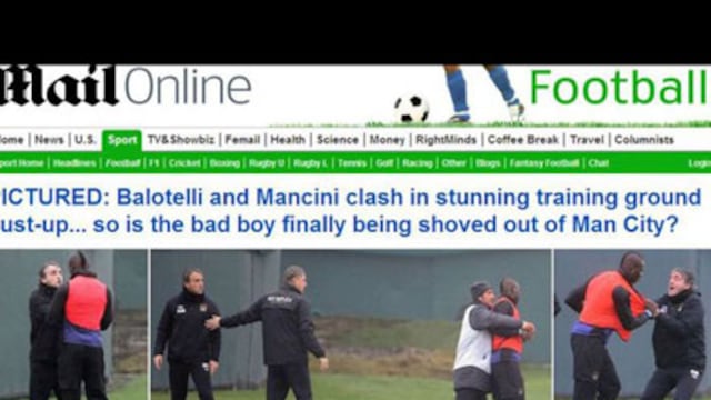 Mancini resta importancia al incidente con Balotelli