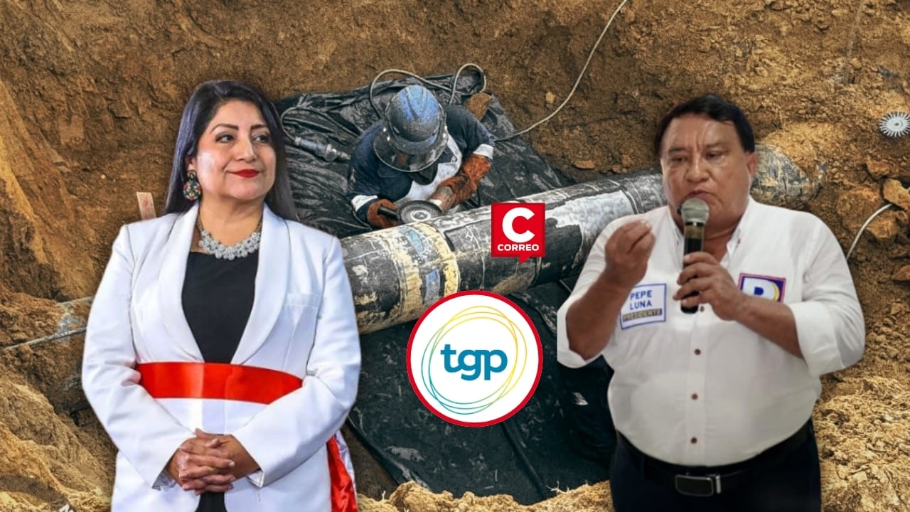 José Luna Gálvez condiciona voto de confianza a sanción inmediata contra TGP por crisis de GNV. Composición: Diario Correo.