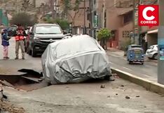 Ventanilla: Rotura de tubería afecta cinco viviendas y causa hundimiento de pista (VIDEO)