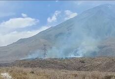 Arequipa: Incendio forestal afecta pastos naturales en el volcán Misti