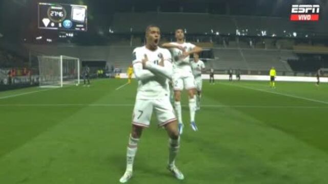 PSG se adelanta en el marcador: Kylian Mbappé anota el 1-0 sobre Angers por la Ligue 1