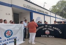 Piura: Trabajadores administrativos de dos hospitales exigen al gobierno regional pagos del Cafae