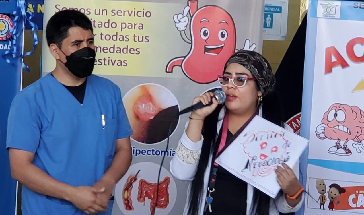 Campaña en el hospital Honorio Delgado Espinoza. (Foto: GEC)