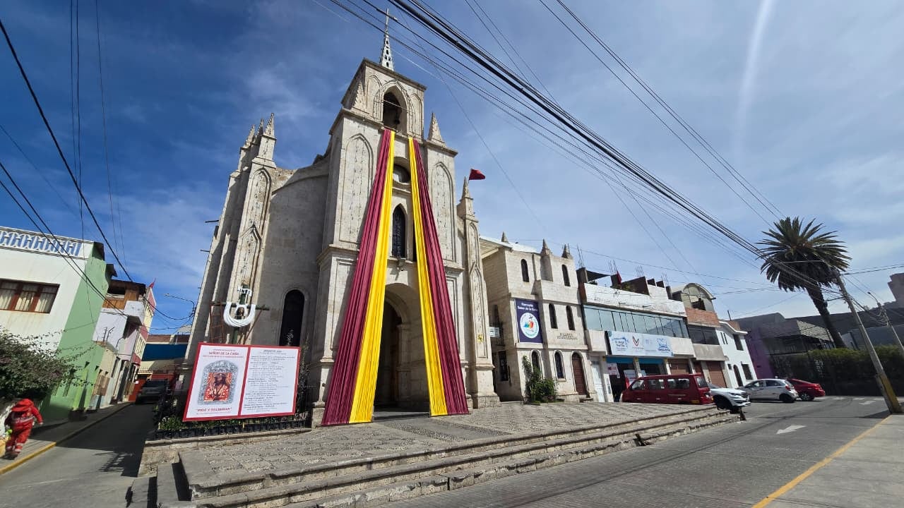 Parroquia Señor de la Caña, la primera iglesia neogótica de Arequipa. Foto: Yunsu Pariapaza.