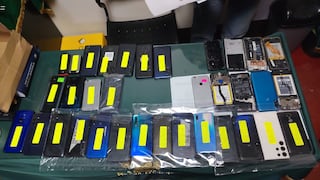 En Junín unos 50 son detenidos e incautan celulares por más de S/80 mil