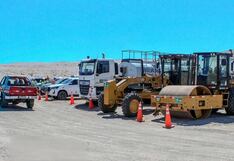 Inician trabajos de mantenimiento en la vía IC-108, una ruta clave para Ocucaje y zonas aledañas