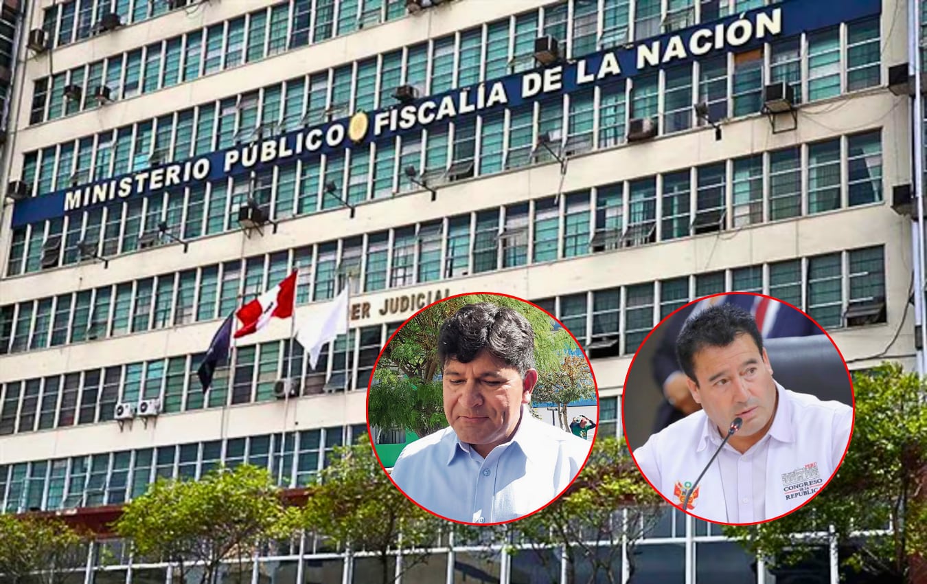 Edwin Martínez acusó al gobernador de Arequipa de encubrir a Vladimir Cerrón; sin embargo, la Fiscalía no encontró elementos y archivó el caso. Foto: Composición GEC.