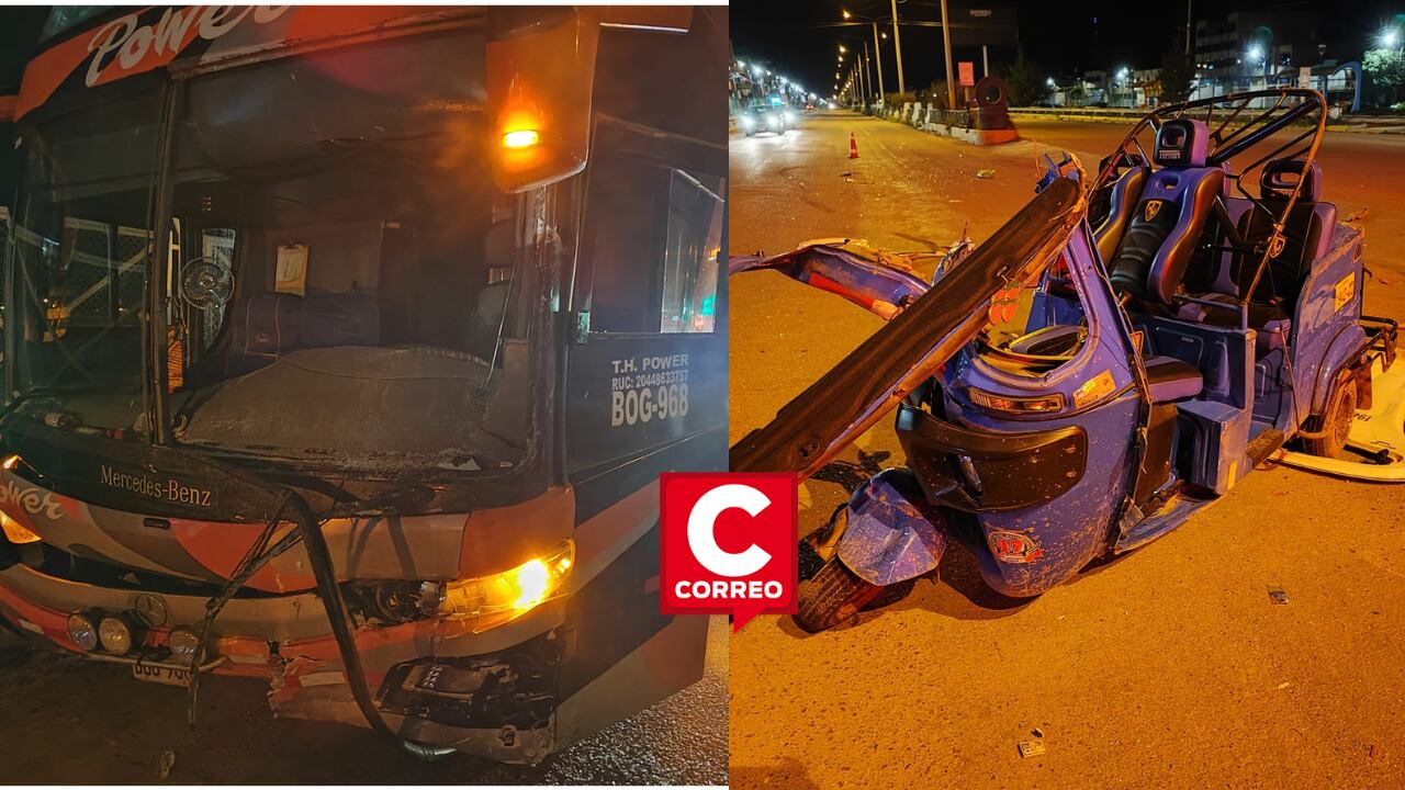 PUNO: Chófer de mototaxi murió tras ser embestido por un ómnibus