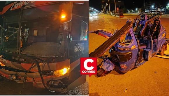 PUNO: Chófer de mototaxi murió tras ser embestido por un ómnibus