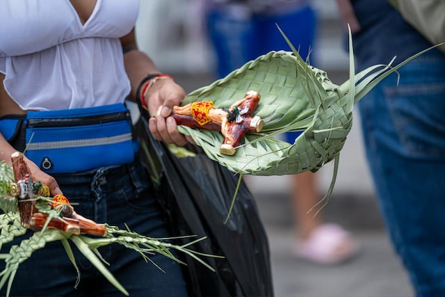 Domingo de Ramos: fieles y el Cristo Cholo recorren la Catedral y Plaza de Armas de Lima. (Fotos: Paloma del Solar/GEC)