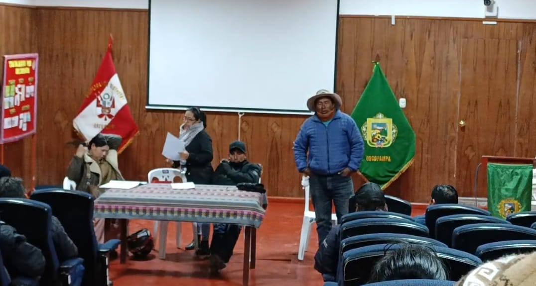 Pobladores convocan a movilización en Orcopampa, Castilla. Foto: Orcopampa Cabecera Geoparque.