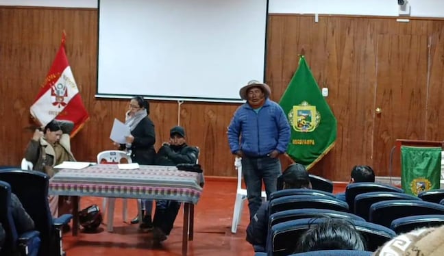 Pobladores convocan a movilización en Orcopampa, Castilla. Foto: Orcopampa Cabecera Geoparque.