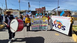 Arequipa: Médicos, trabajadores y pacientes del Iren Sur protestan por cambio de terreno (VIDEO)