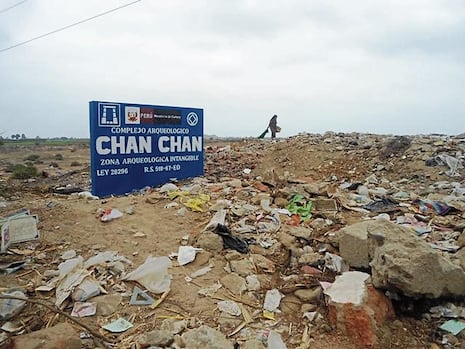 Trujillo: Convocarán a alcaldes por arrojo de residuos en zona intangible de Chan Chan