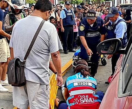 Mujer que conducía camioneta atropelló a peatón en el Centro Histórico de Trujillo