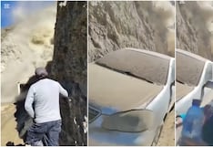 Avalancha de tierra sorprende a pasajeros y profesores y desata momentos de pánico