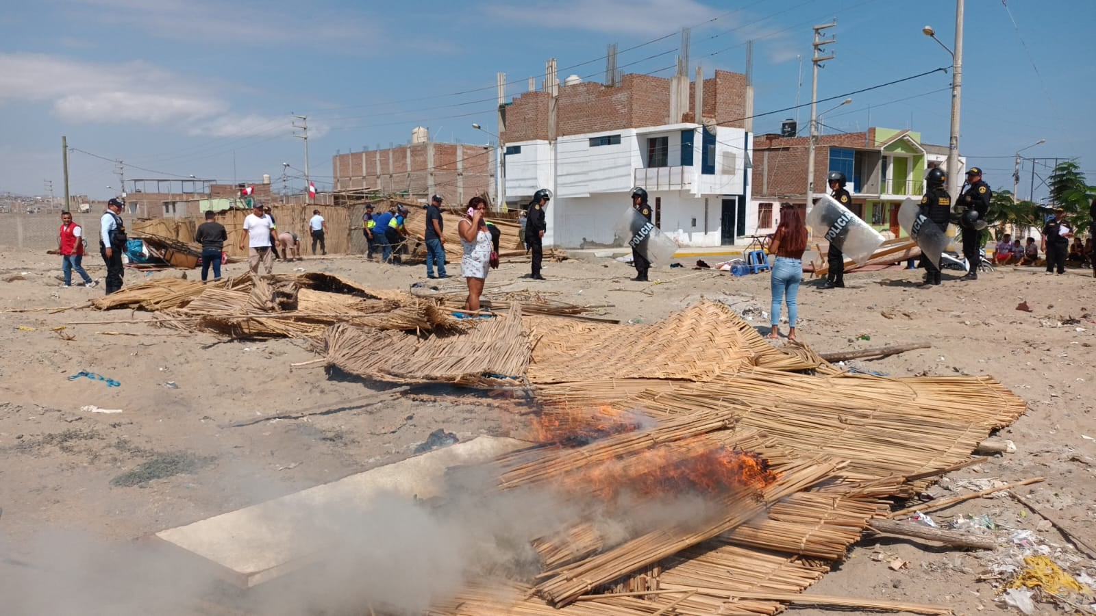 Comuna aseguró que ya se permitirán más invasiones en el distrito.
