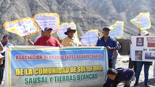 Nasca: agricultores protestan contra planta de minería informal que dañaría cultivos