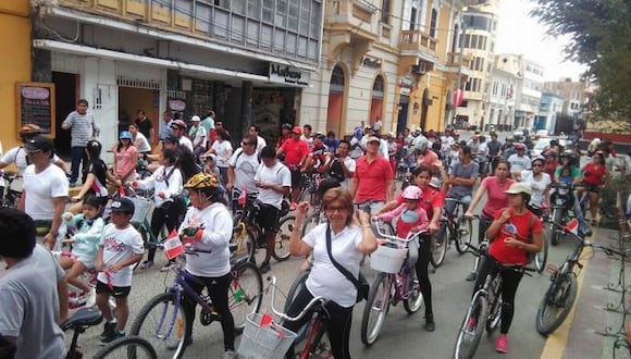 Este domingo 9 los participantes pedalearán once kilómetros en Piura.