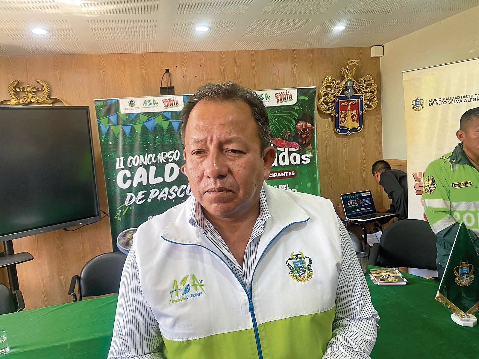 Alcalde de Alto Selva Alegre, Alfredo Benavente. Foto: GEC.