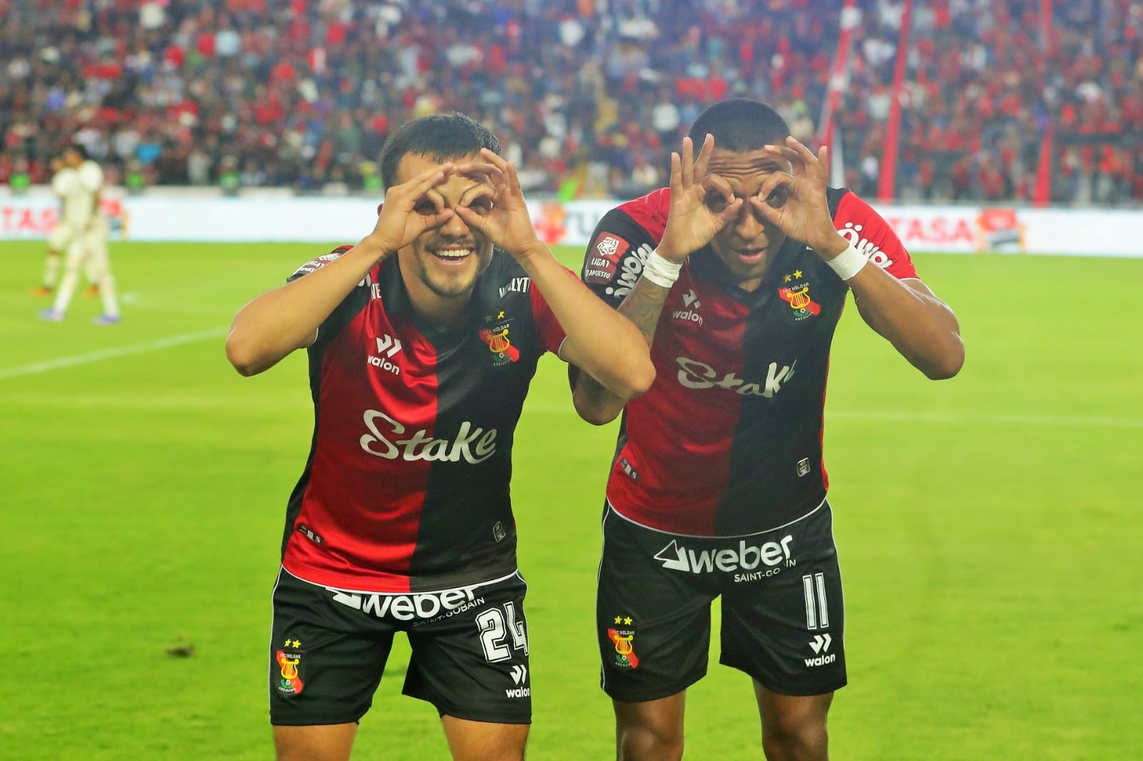 Rojinegros tras victoria del FBC Melgar 2-1 a Universitario, por la fecha 11 del torneo Apertura de la Liga 1 2026. (Foto: Omar Cruz/@photo.gec)