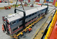 Llega al Callao primer lote de trenes donados para el proyecto Lima–Chosica