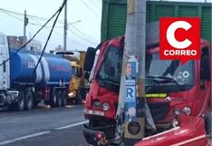 Ica: camión impacta poste de alta tensión y deja sin luz a sector de Santiago