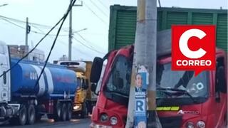 Ica: camión impacta poste de alta tensión y deja sin luz a sector de Santiago