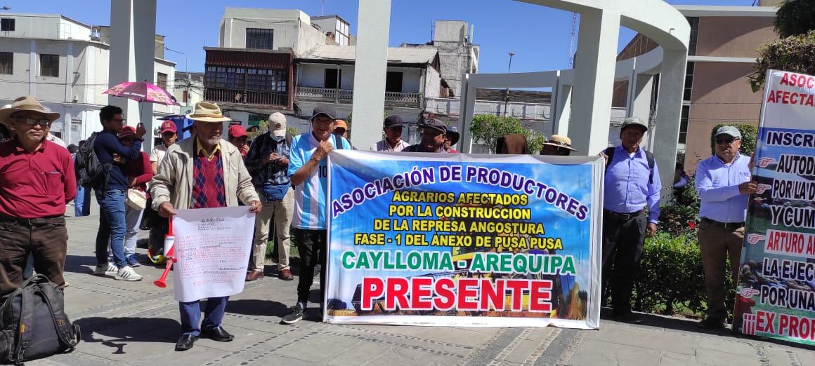 Reclaman reposición de terrenos entregados para construcción de represa en Caylloma. (Foto: GEC)